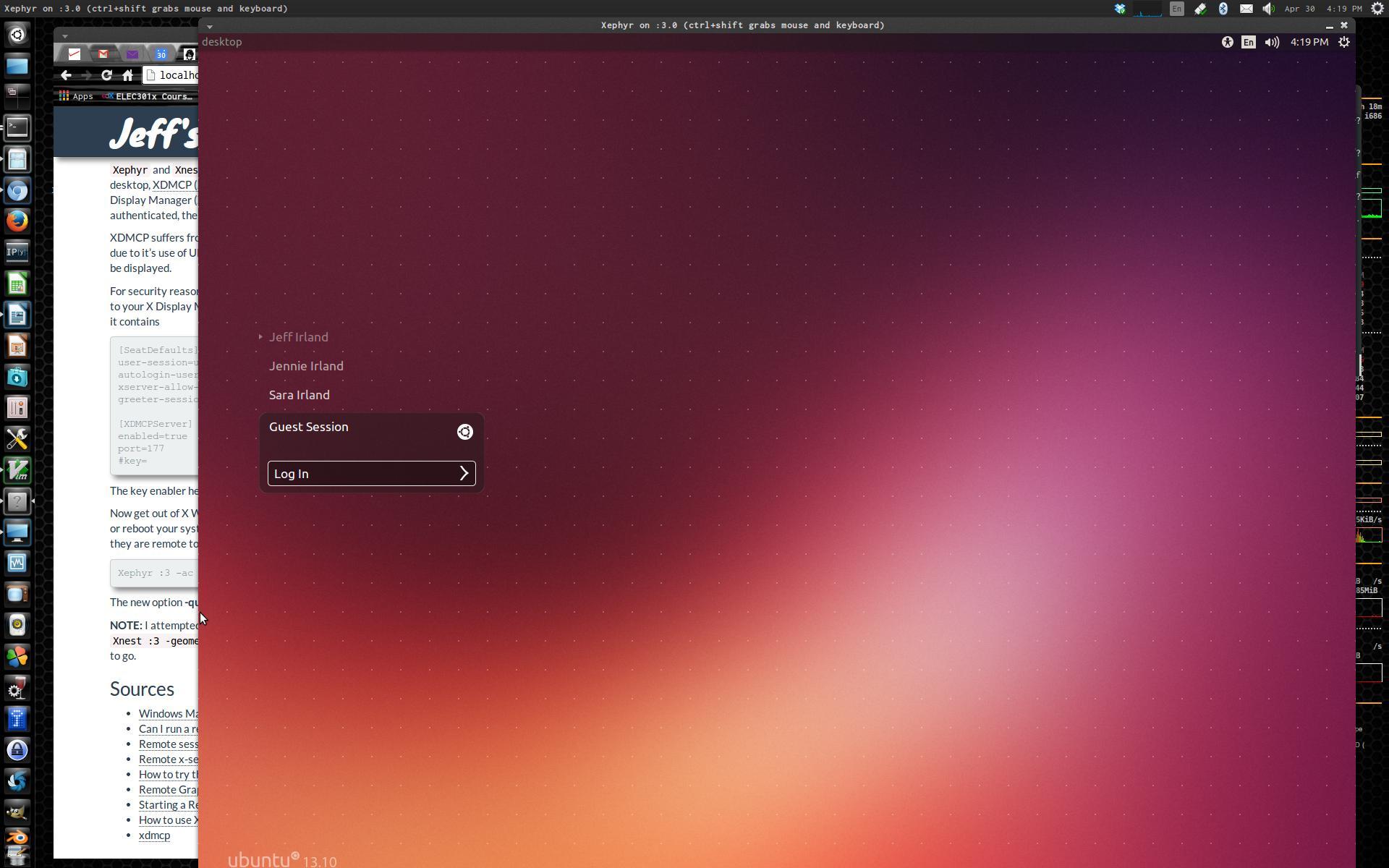 Xephyr Screen Shot