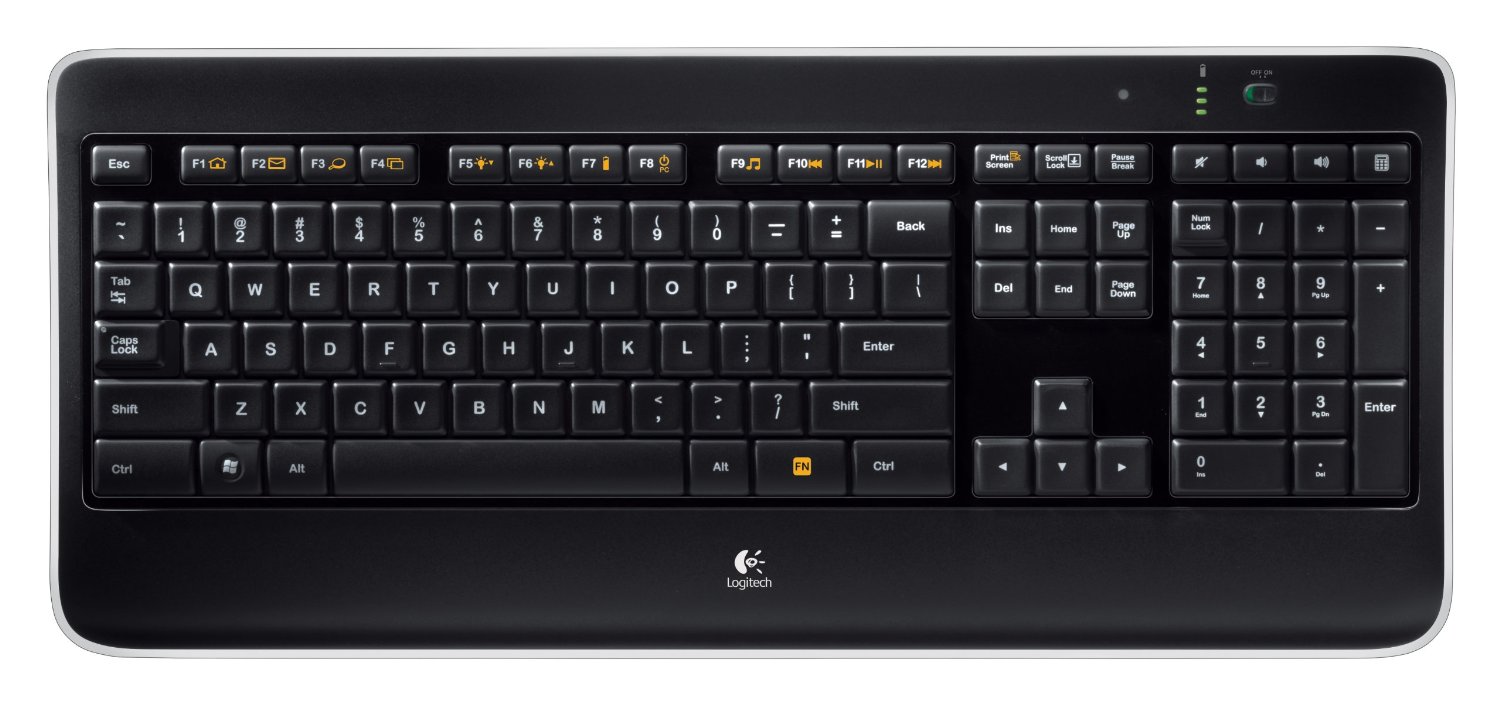 Logitech Wireless Illuminated Keyboard K800